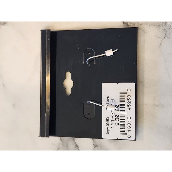 Danecraft Primavera Italy Sterling Silver Leaf Filigree Drop Earrings - Picture 3 of 3